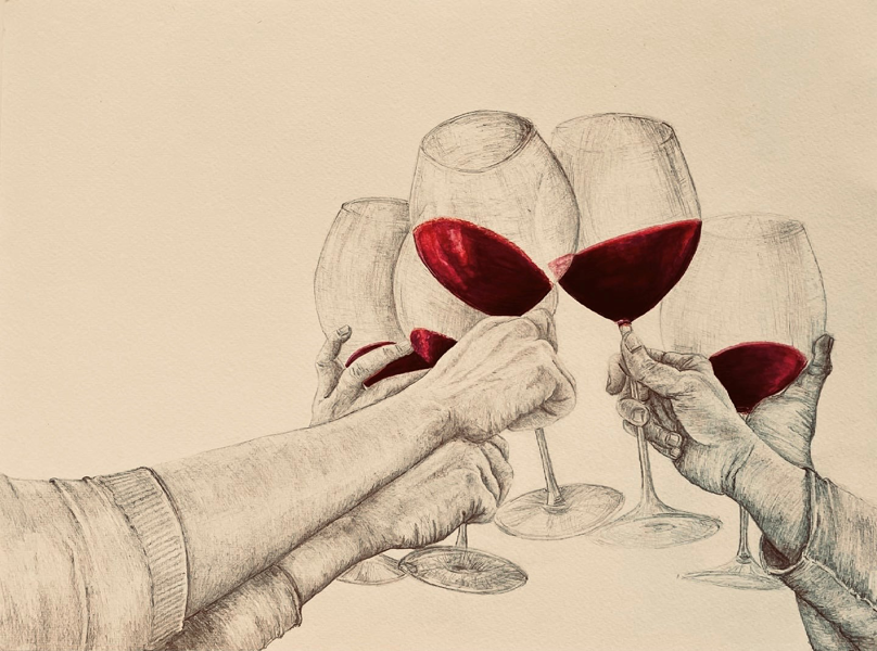 pintura-copas-vino